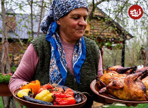 (ویدئو) غذای روستایی در آذربایجان؛ پخت منرغ لَوَنگی