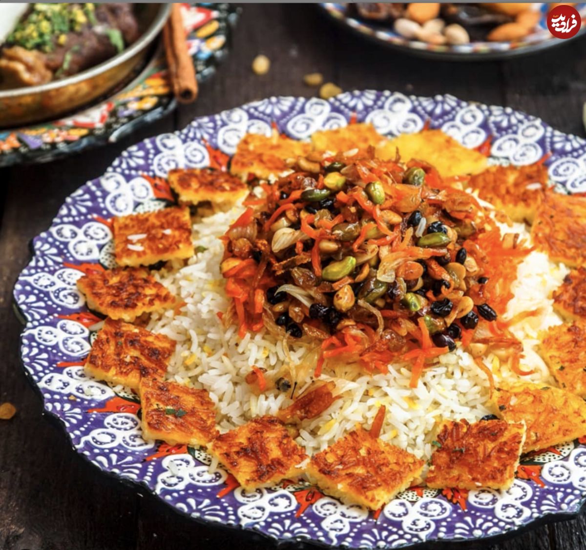 طرز تهیه شیرین پلو با مرغ