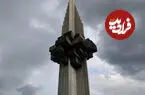 عکس| از اسپومنیک های جالب یوگسلاوی؛ سازه ای 17 متری با لوله های فولادی