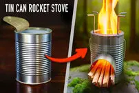 (ویدئو) چطور با قوطی کنسرو، اجاق هیزمی مسافرتی درست کنیم؟