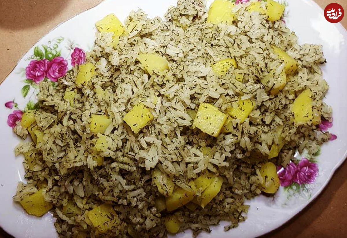 طرز تهیه سیب پلو کرمانشاهی