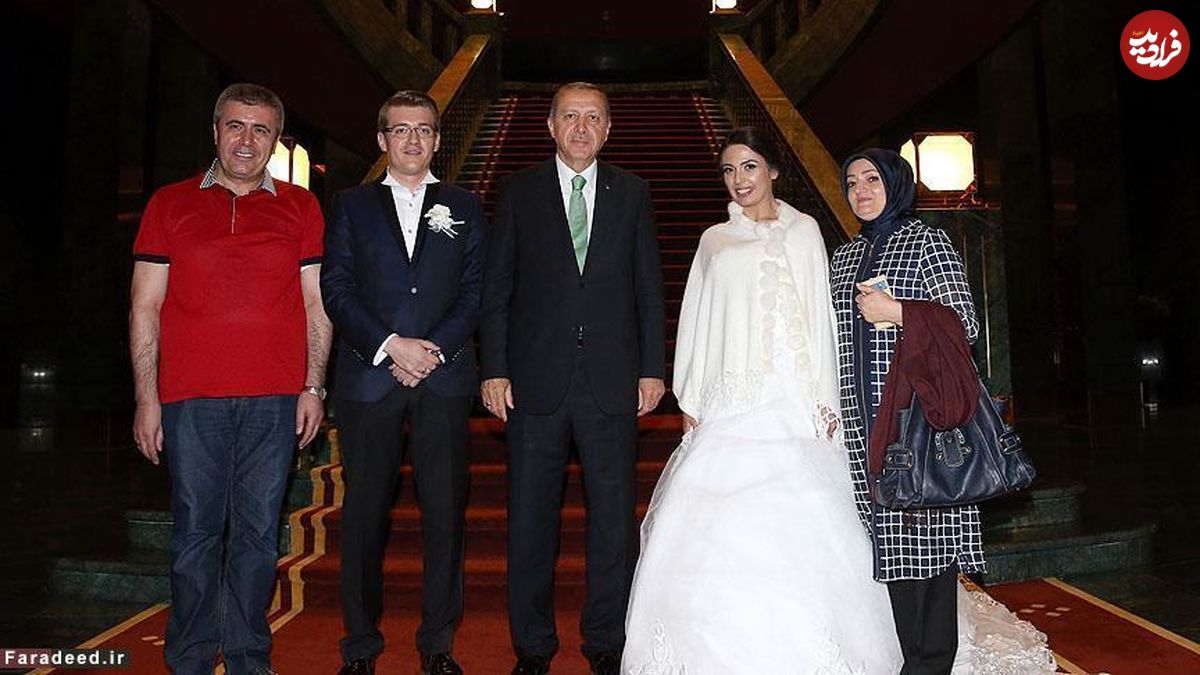 عکس/ عروس و داماد جنجالی در حضور اردوغان