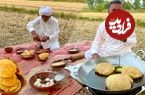 ببینید؛ غذای روستایی در پاکستان؛ پخت چوله باتوره توسط آشپز روستایی در طبیعت