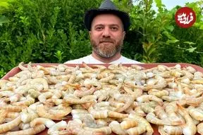 ببینید| غذای روستایی در آذربایجان؛ پخت یک غذای متفاوت با میگو ببری