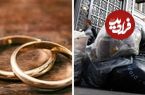 (عکس) کشف یک حلقه طلا در دل ۲۰ تُن زباله