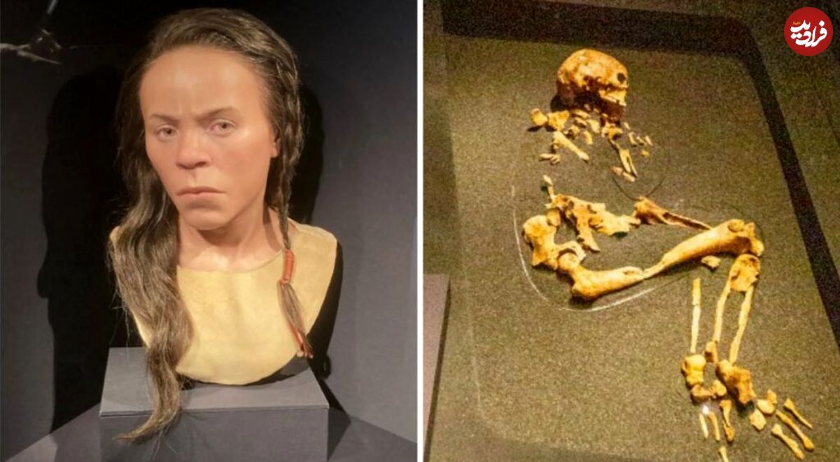 ( تصاویر) بازسازی چهره یک زن اسکاتلندی عصر برنز که در یک قبر ۴,۲۰۰ ساله کشف شد 