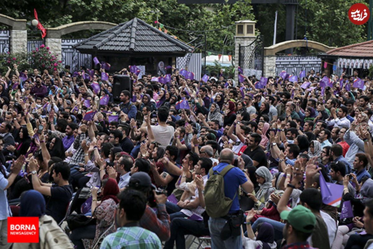 تصاویر/ هواداران روحانی پای آخرین مناظره