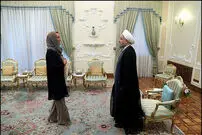 (تصاویر) دیدار فدریکا موگرینی با روحانی