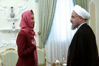 موگرینی در مراسم تحلیف روحانی شرکت می کند