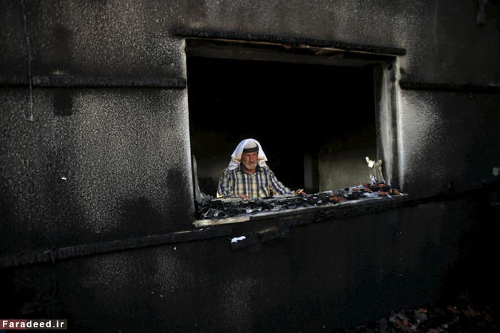 (تصاویر) شهادت نوزاد فلسطینی در حریق عمدی
