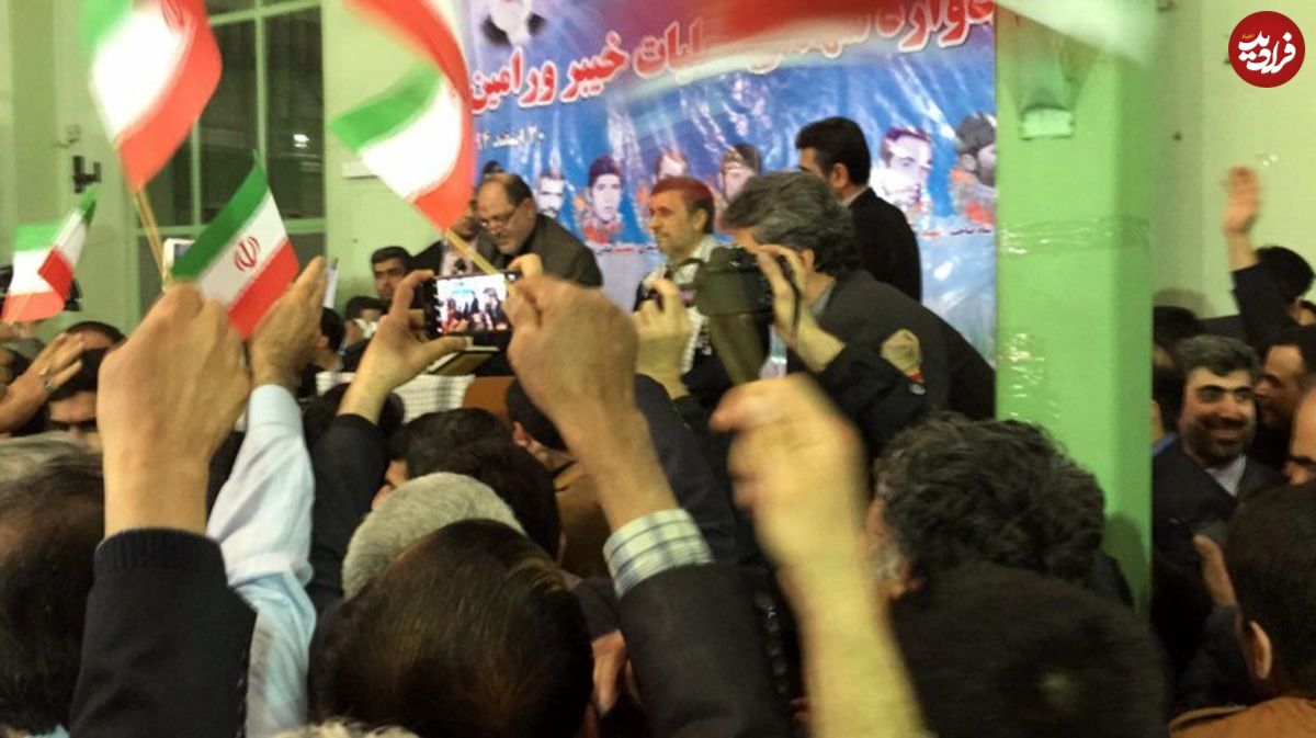 جنجال جدید احمدی‌نژاد در ورامین +تصاویر