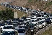 ترافیک فوق سنگین در جاده چالوس