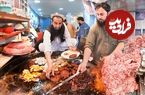 (ویدئو) غذای خیابانی در افغانستان؛ نحوه تهیه و پخت چاپلی کباب مشهور افغانی