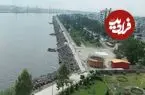 عکس| سفر زمان؛ تصویری از «خیابان ساحلی بندر انزلی» در دوران احمدشاه قاجار