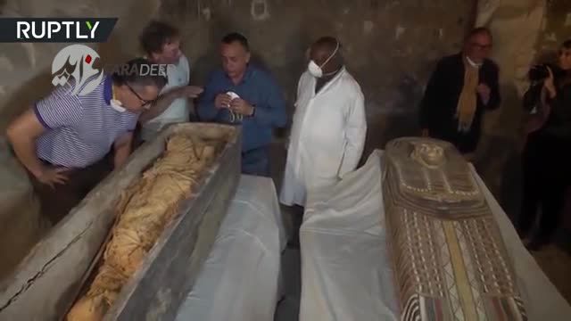 ویدیو/ فرعون‌ها بیدار شدند؛ کشف 3هزار مقبره باستانی در مصر