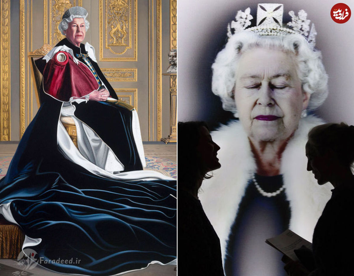 تصاویر/ کلکسیونی از پرتره‌های جالب ملکه انگلستان