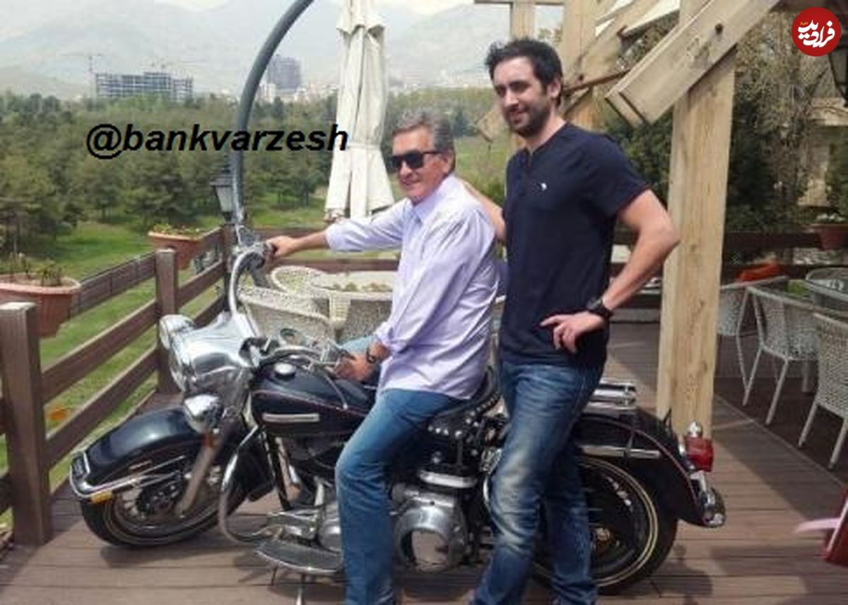 عکس/ موتورسواری برانکو و پسرش در تهران!