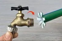(ویدئو) یک ترفند خلاقانه برای اتصال آیان شیرآب فلزی به لوله پی وی سی 