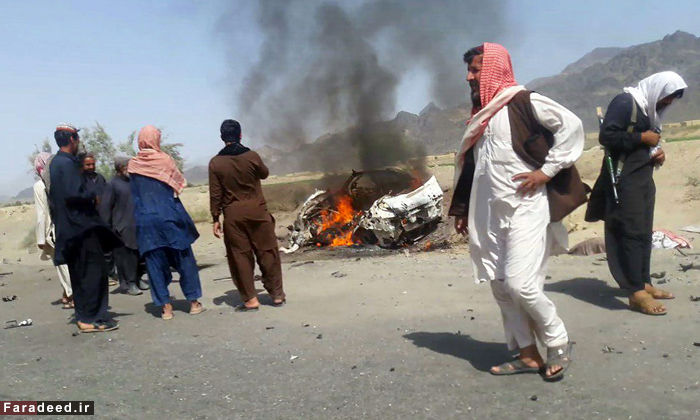 تصاویر/ صحنه ترور رهبر طالبان