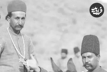عکس| سفر زمان؛ تصویری از کدخدای خرسوار در اردوی ناصرالدین شاه