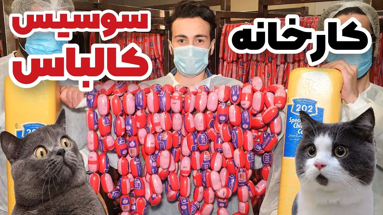(ویدئو) فرآیند تولید و بسته بندی سوسیس و کالباس در یک کارخانه مشهور ایرانی را ببینید