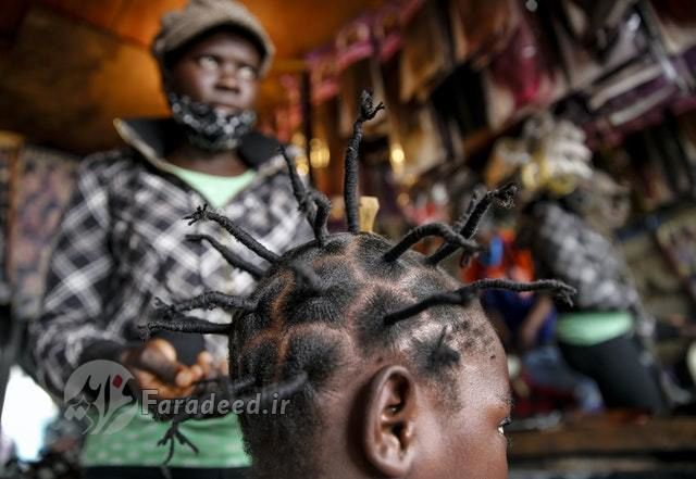 شاخک‌های کروناویروس روی سر دخترانِ آفریقایی