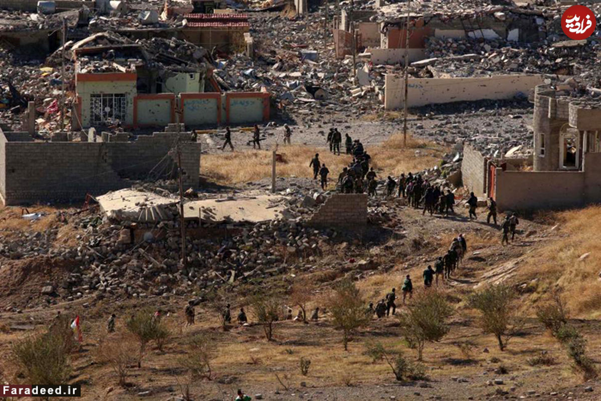 تصاویر/ ویرانه‌‌ای که داعش از سنجار ساخت