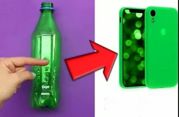 (ویدئو) نحوه ساخت روکش موبایل با بطری پلاستیکی!