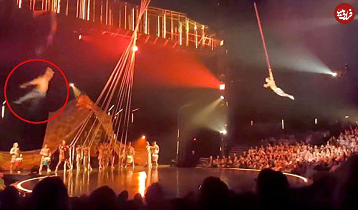 (ویدئو) لحظه تلخ سقوط دختر جوان در سیرک