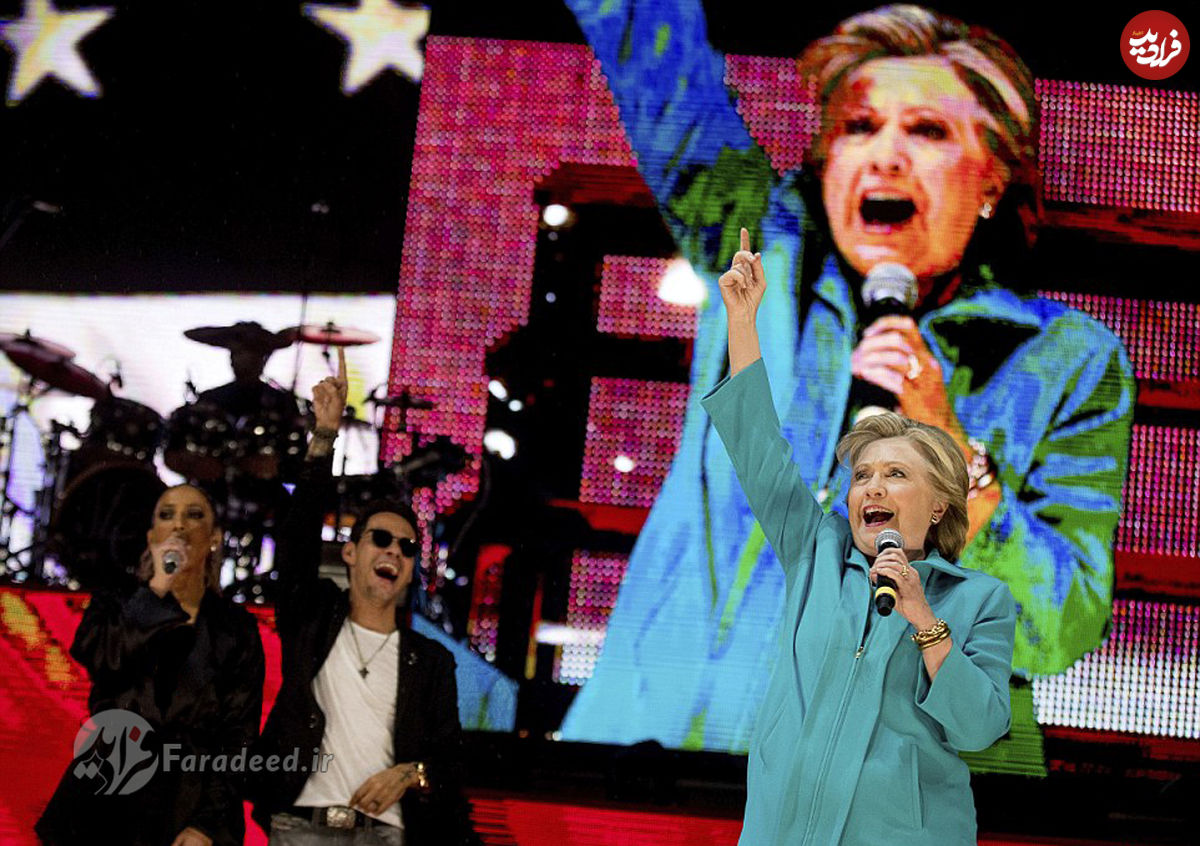 تصاویر/ "هیلاری" در کنسرت جنیفر لوپز