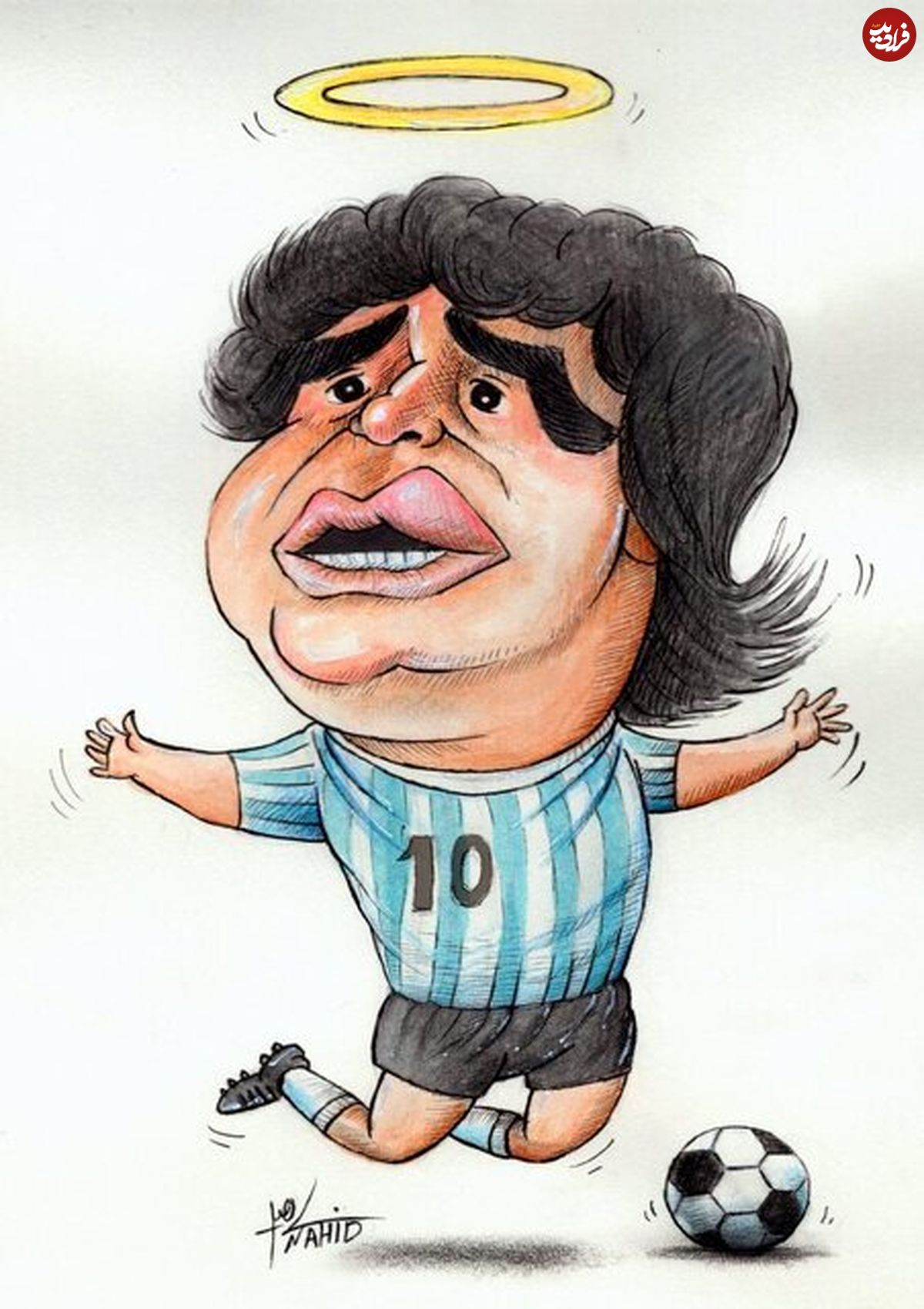 (تصاویر) کاریکاتور‌ فوتبالیست‌های مشهور جهان