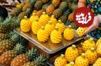 ببینید| مهارت تماشایی میوه فروش تایلندی در برش زدن آناناس و هندوانه