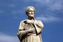 عکس| سفر زمان؛ «ابوالحسن صدیقی» در حال کار بر روی مجسمه ابن سینا؛ سال 1332