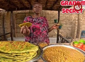 ببینید| غذای روستایی در کنیا؛ پخت نان سنتی آفریقایی با برگ کدو تنبل و تهیه عدسی
