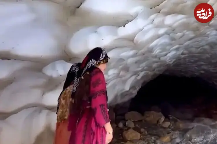 ببینید| بهشت یخی در مرز ایران