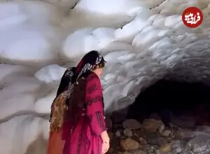 ببینید| بهشت یخی در مرز ایران