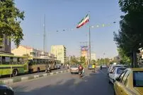 (عکس) سفر به تهران قدیم؛ نمایی از «میدان بهارستان و خیابان سیروس»؛ دهه 30