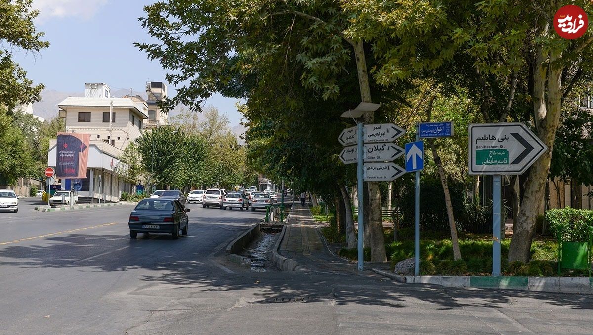 عکس؛ سفر در زمان؛ تهران سال ۱۳۴۷، خیابان پاسداران