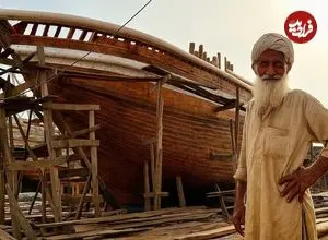 ببینید؛ فرآیند دیدنی ساخت کشتی های چوبی در پاکستان