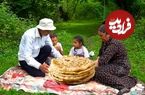ببینید؛ غذای روستایی در آذربایجان؛ پخت نان محلی و خوراک مرغ و سیب زمینی 