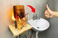 (ویدئو) مراحل ساخت آبگرمکن بدون نیاز به برق