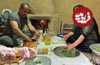 ببینید؛ غذای روستایی در ایران؛ پخت باقالی پلو با مرغ بریانی