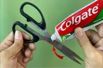 (ویدئو) چگونه قیچی کُند را در خانه تیز کنیم؟