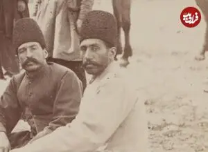 عکس| سفر زمان؛ عکس یادگاری کارکنان «آبدارخانه ناصرالدین شاه» در یک تفرجگاه