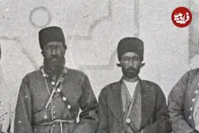 عکس| سفر زمان؛ عکس یادگاری مقامات شهر قوچان در دوران قاجار