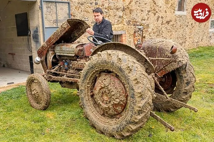 ببینید| مراحل دیدنی تعمیر و احیاء یک تراکتور قدیمی 80 ساله